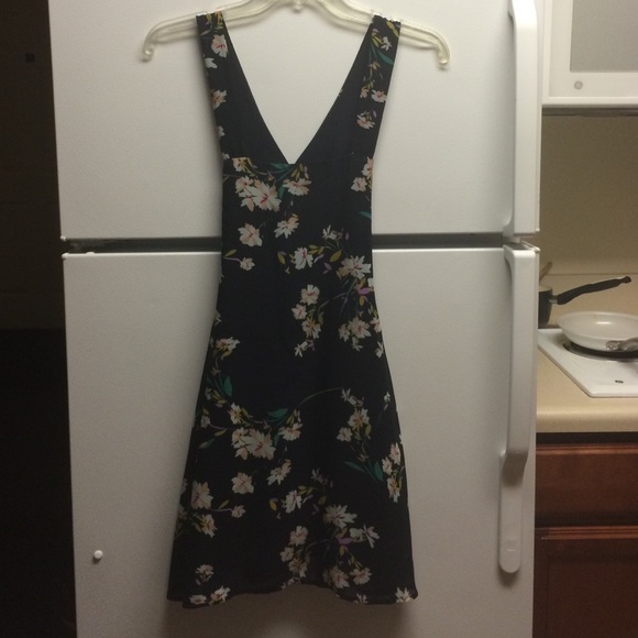 Floral Pinafore Overall Dress