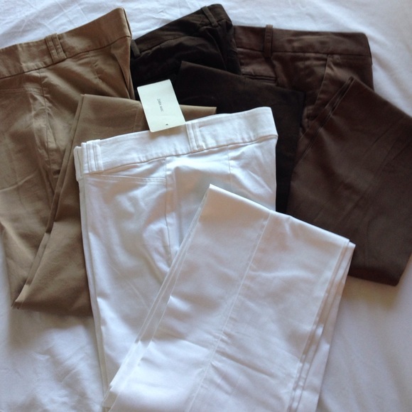 Zara A-line pants-white, mocha,drk brown,khaki
