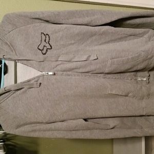 Fox riders Co women's hooded zip up sweatshirt