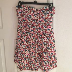 Forever 21 strapless floral dress