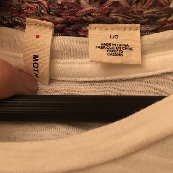 🌺SALE🌺-ANTHROPOLOGIE , "MOTH" wool/cotton/blend - Picture 4 of 4