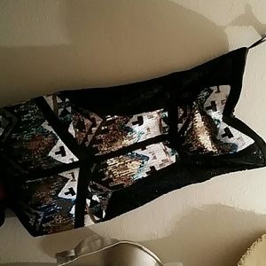 Wow couture strapless dress