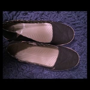 Almost new Crocs flats size 9