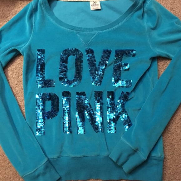 VS Pink bling crew neck