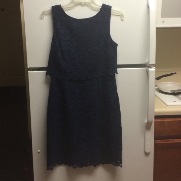 Navy Lace Dress