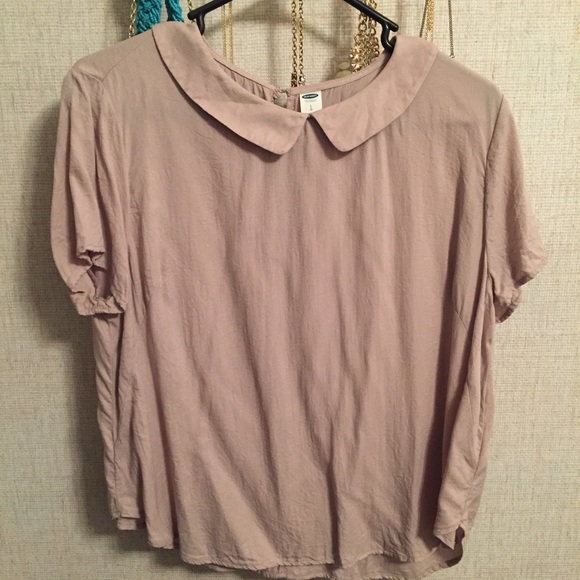 Pink Peter Pan collar