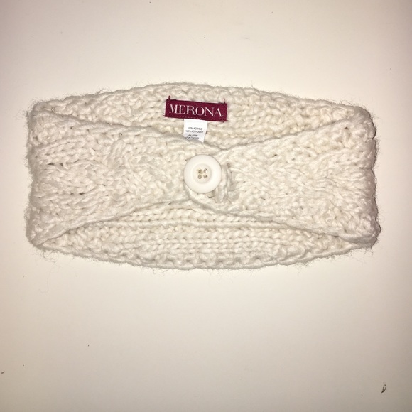 Off white knit headband
