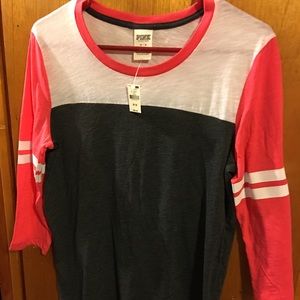 PINK baseball tee