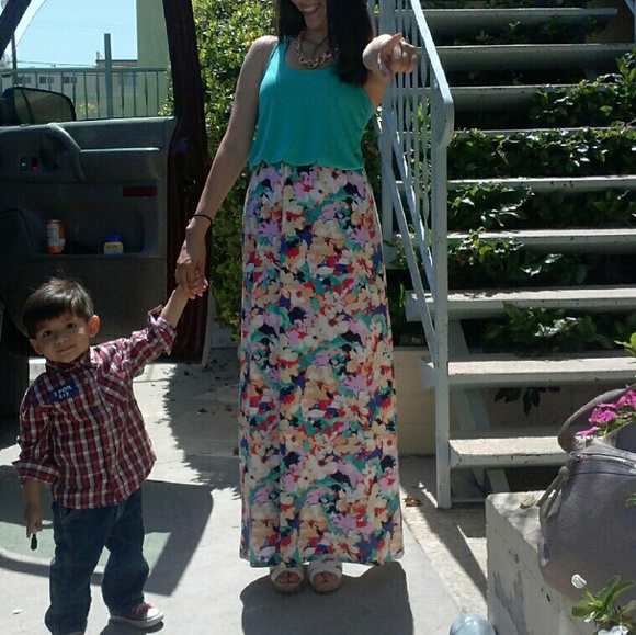 Flower print dress