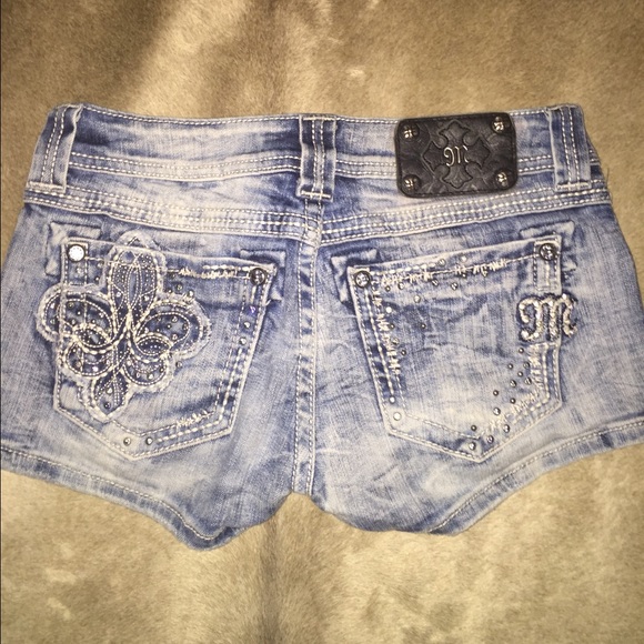 Super blinged Miss Me shorts