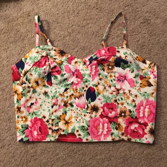Bustier crop top