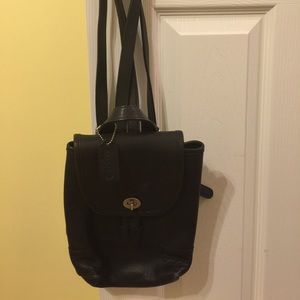 Authentic Coach leather backpack