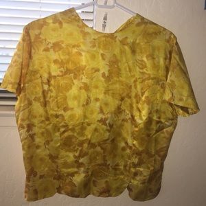 50s Tulip Hem Blouse