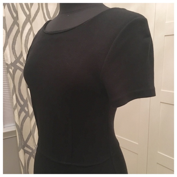 Madewell black knit short sleeved dress - Picture 1 of 4