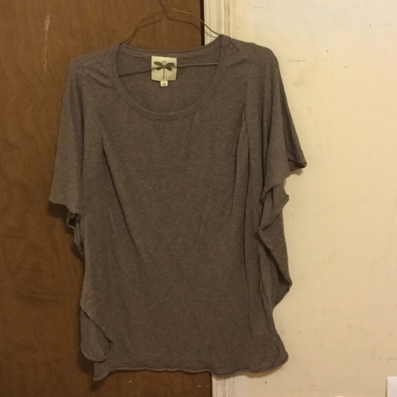 Deep purple flowing shirt