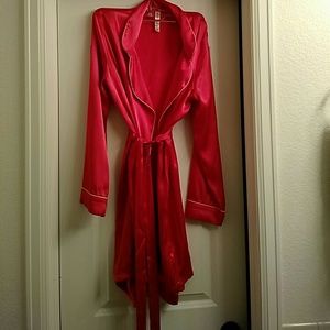 HOT PINK Polyester Robe