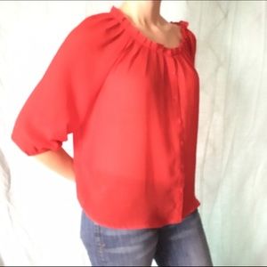 Sweet, flowy H&M peasant blouse