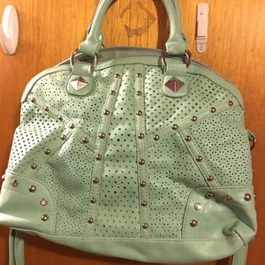 Mint Green Studded Bag