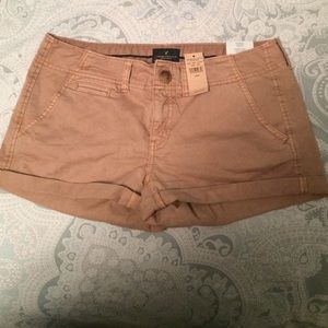 American Eagle low rise shorts in khaki size 8