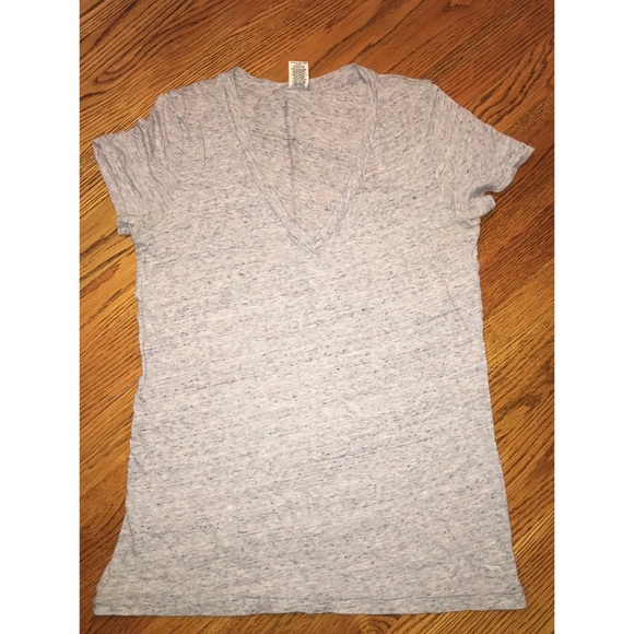 Grey VS Pink stonewash V-neck tee - Picture 1 of 2