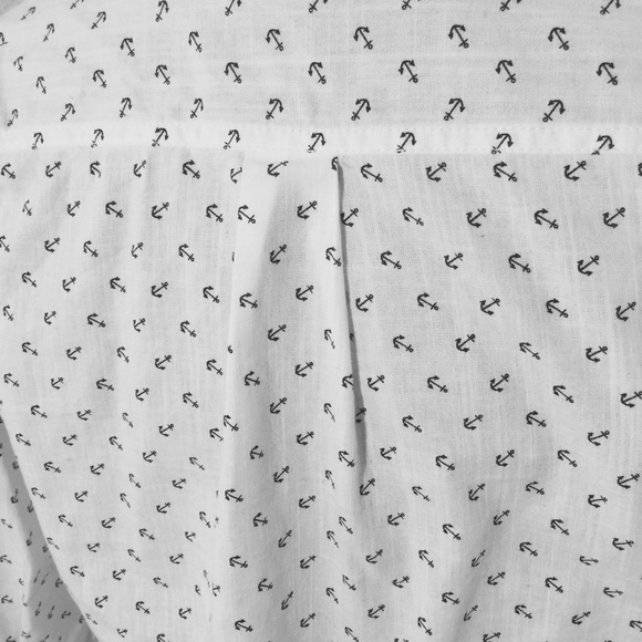 Ivory and navy anchor blouse - Picture 4 of 4