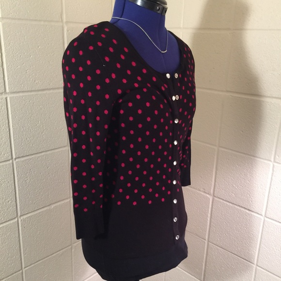 White House black market polka dot sweater - Picture 2 of 3