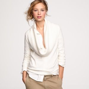 J. Crew cashmere funnel neck sweater TAN