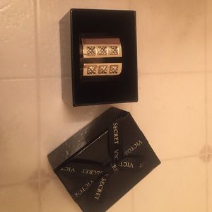 SOLD Victoria's Secret embellished gold bracelet