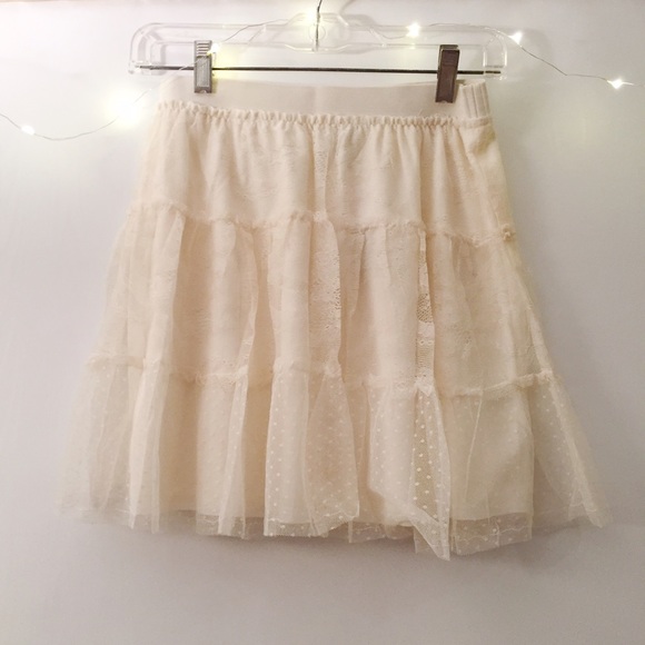 american eagle white lace skirt - Picture 1 of 4
