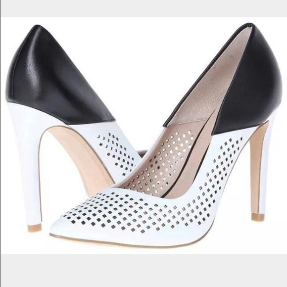 All leather French connection laser cut heels