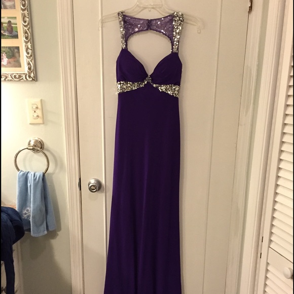 Open back prom dress