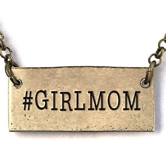 Hashtag girlmom necklace