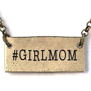 Hashtag girlmom necklace