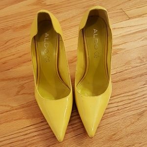 Aldo Yellow Pumps Sz 36 (6l