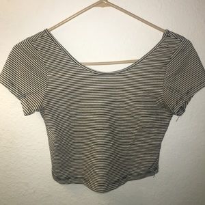 Brandy Melville striped crop top