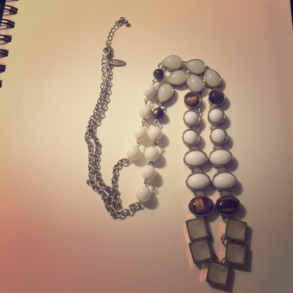 New York & Co. Lovely Tigers Eye Long Necklace