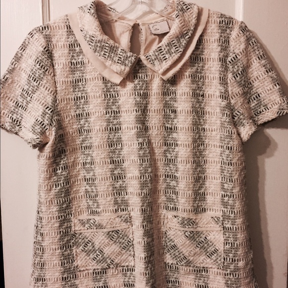 Anthropologie- Tweed Knit Top