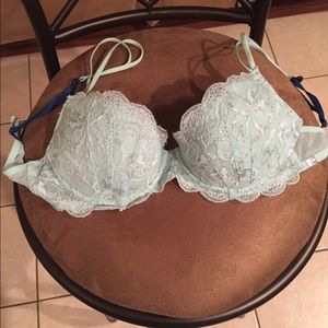 Light blue and Silver Victoria's Secret bra