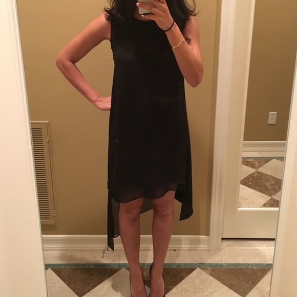 BCBG Max Azria High Low Black Dress