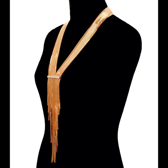 Elegant gold & diamond necklace. - Picture 2 of 3