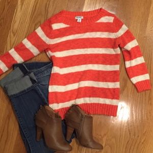 💚SALE💜Old Navy coral stripe sweater