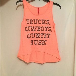 Trucks Cowboys Country Music tank