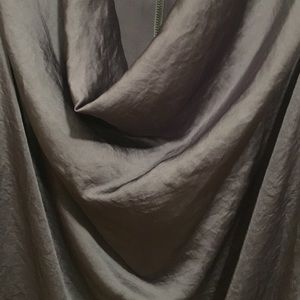 Purple drape neck blouse