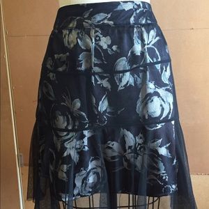 American Rag floral and tulle skirt