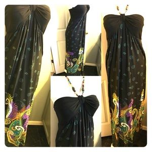 MSK Maxi dress Necklace halter