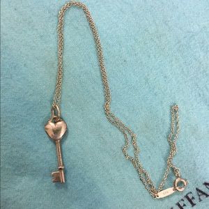 Tiffany & Co heart key necklace