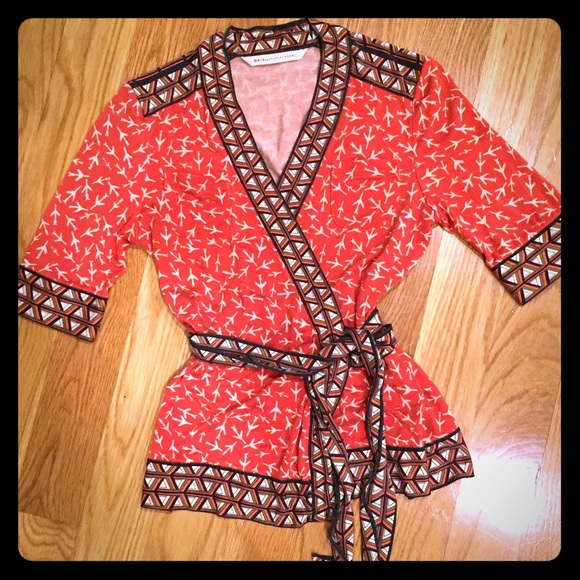 Diane Von Furstenberg wrap top