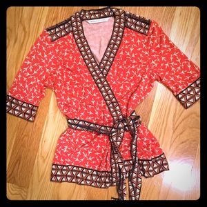Diane Von Furstenberg wrap top