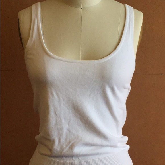 The Limited Tops - The Limited White knit cotton tank The Limited Tops - The Limited White knit cotton tank