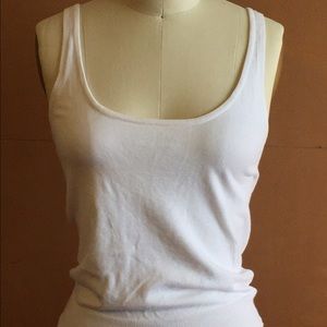 The Limited Tops - The Limited White knit cotton tank The Limited Tops - The Limited White knit cotton tank